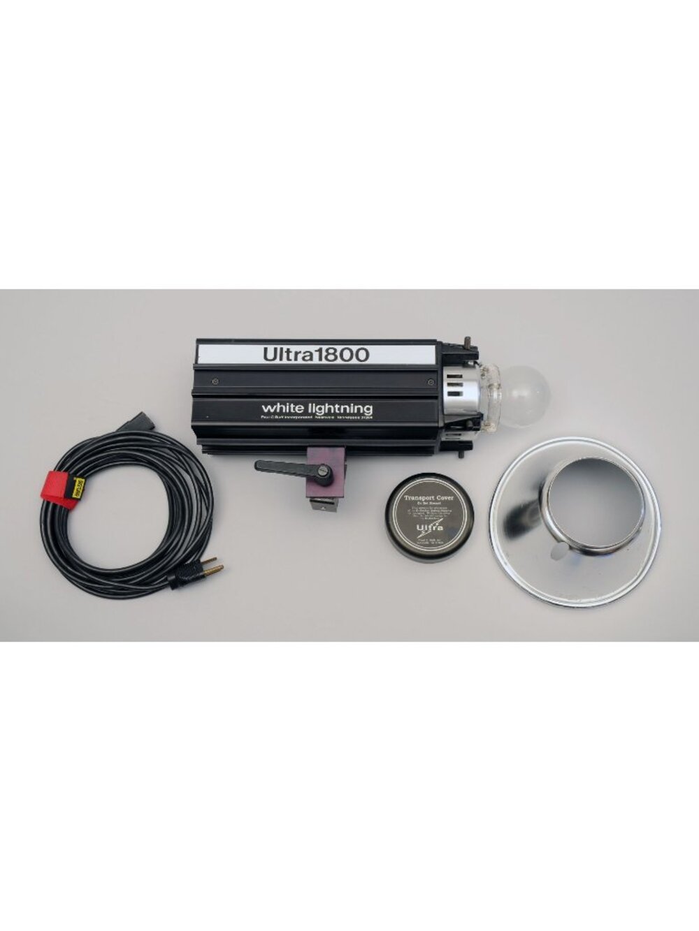 White Lightning Ultra1800 Paul C Buff Studio Strobe Light Trans Cover  Pwr Cord